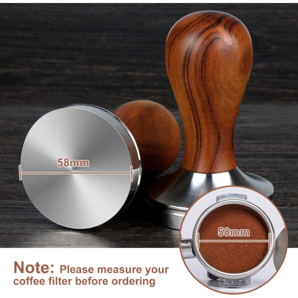 Kaffetamper, Kaffetamper (58mm), Espressotamper, Rustfrit Stål
