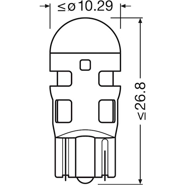 LEDriving SL, hvid, Led W2.1x9.5d, LED-W5W, interiørbelysning