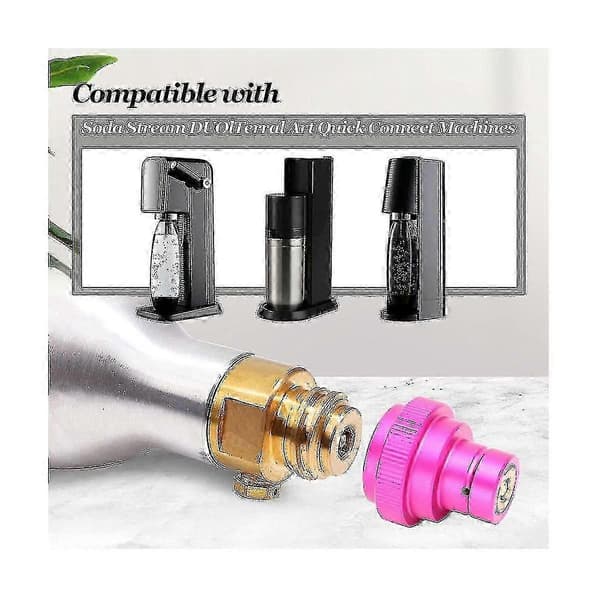 CO2 Snabbadapter för Duo-Quick Connect Qc, Art och Terra, Ersättning för CO2-cylinder Tr21-4 Hane