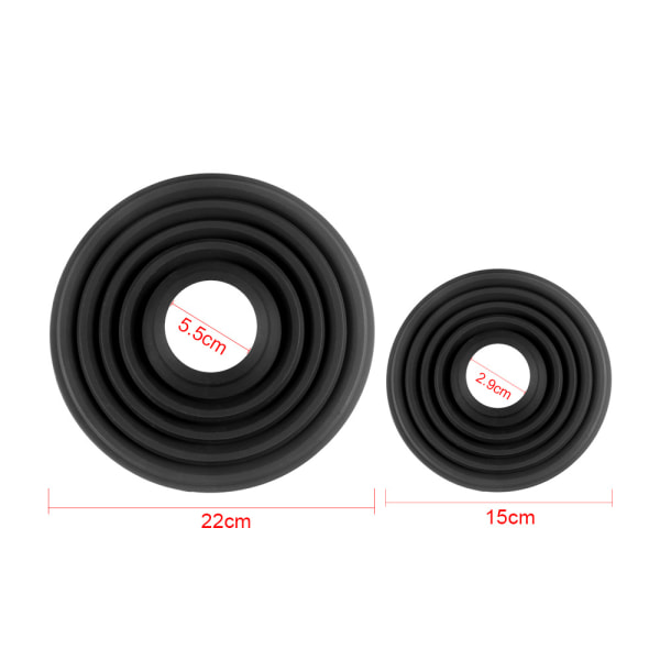 Antirefleks Silikon Objektivhette for Canon Nikon DSLR Kameraobjektiv D