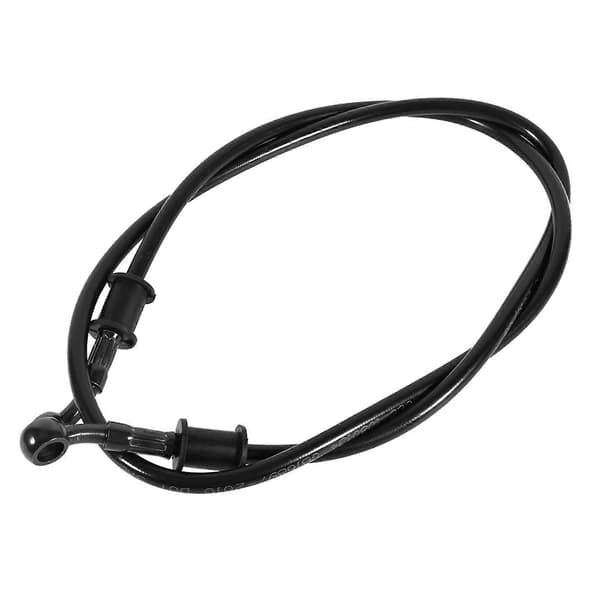 1x 60cm Motorcykel Flätad Stål Broms Koppling Oljeslang Ledning Rör Svart
