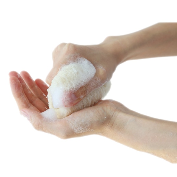 4" Natural Loofah Exfoliating Body Svamp Scrubber för hudvård