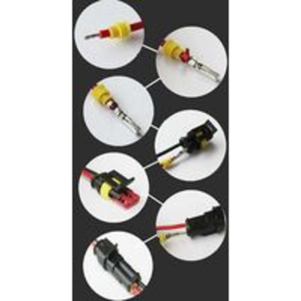 12V Vedenkestävä Liitin, Vedenkestävä Sähköliitin, 1.5mm