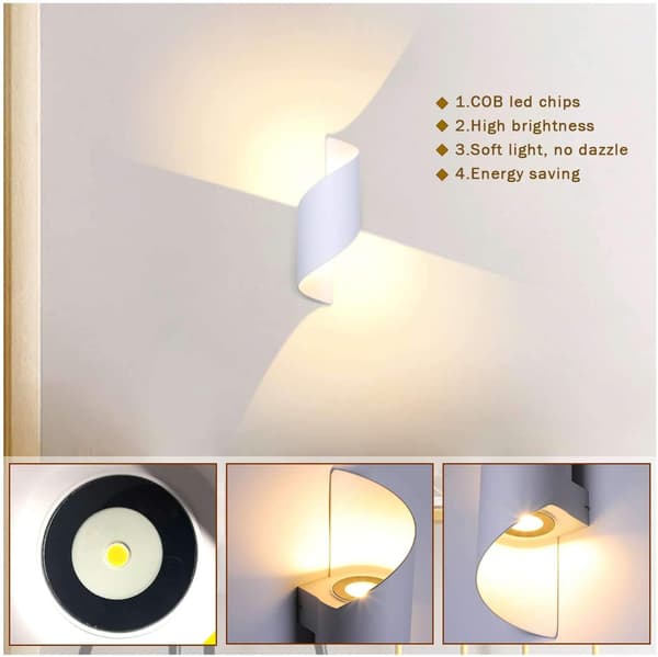 10W LED Utendørs Vegglampe Vanntett IP66 Moderne Aluminium Utendørs