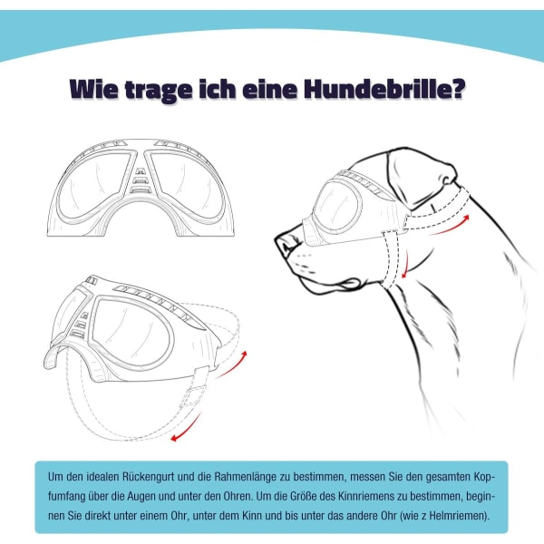 Hunde Solbriller Øye Beskyttelse Hundebriller Briller for Store Hunder