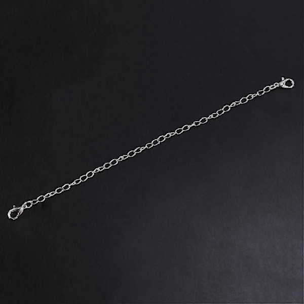 12 stk. kjedeforlenger, 6 størrelser rustfritt stål armbåndsforlenger halskjede forlenger for DIY smykker