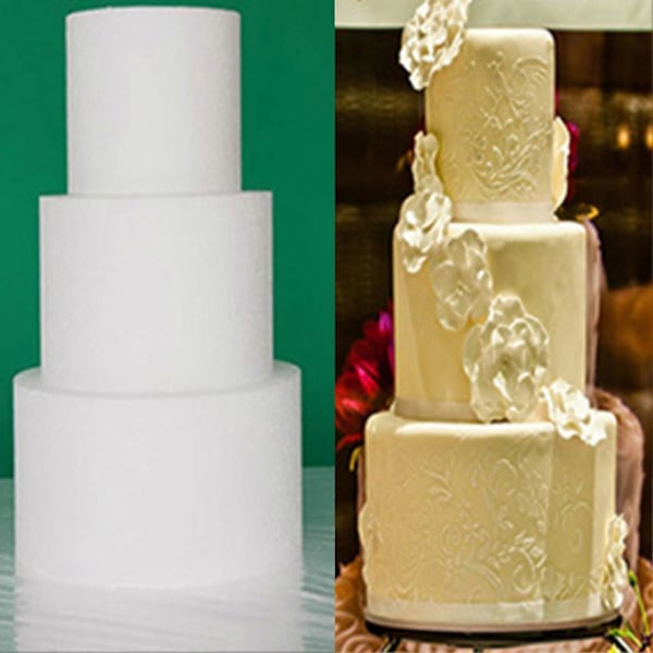 Skumlagkage Dummy DIY Fondant Fest Modellering Håndværksform Køkkentilbehør 16inch