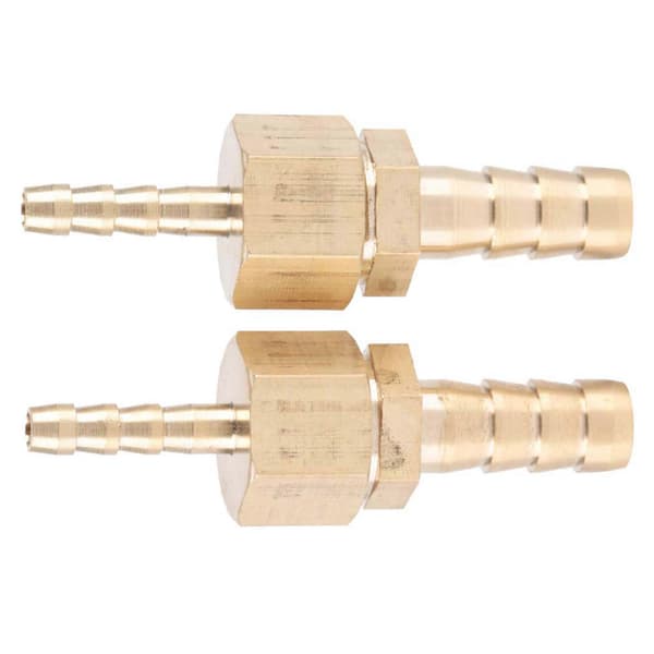 2st 4--8mm Mässingskoppling Slangnippel Reduceringsplugg Anslutning