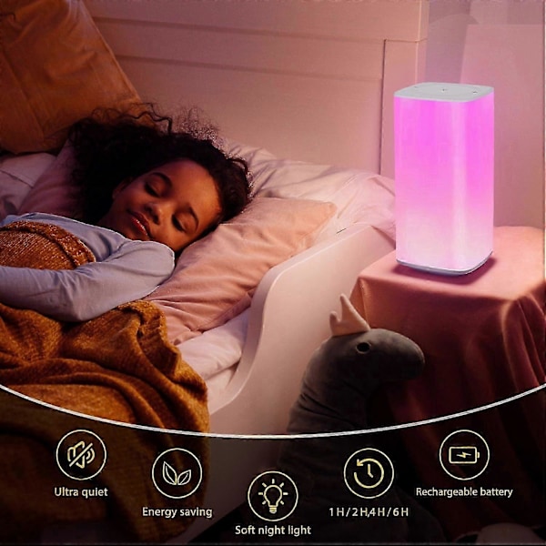 Fjärrkontroll touch nattlampa klapp bordslampa sovrum sänglampa kreativ färgstark atmosfär la