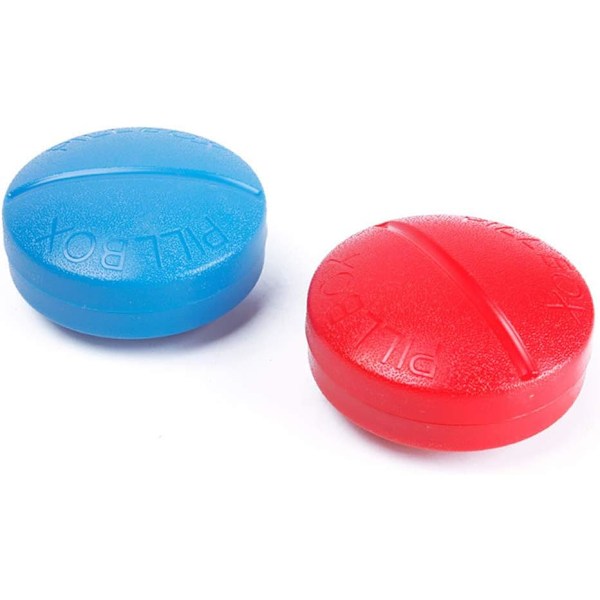 Pyöreä Pilleriboksi Mini Kompakti Pillerisäilytyslaatikko 4 Lokeroa V