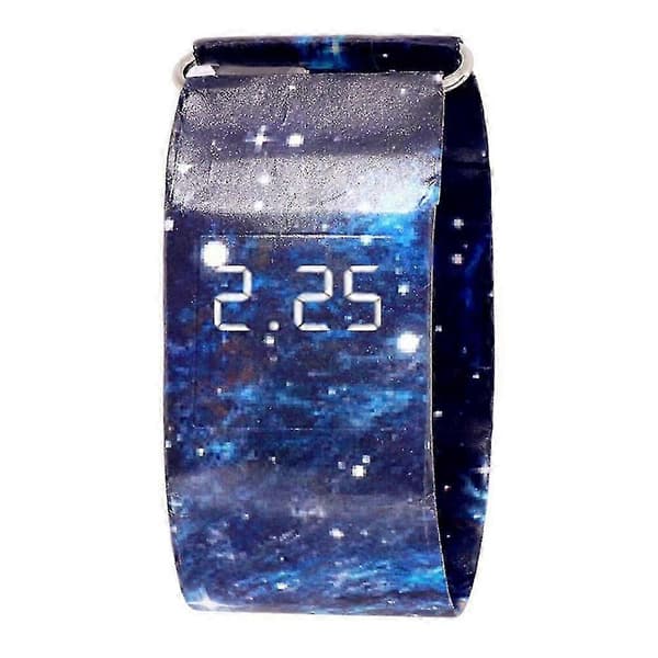 Kreativ Pappersklocka LED Herr Dam Vattentät Armband Pappersrem Digitala Unisex Armbandsur