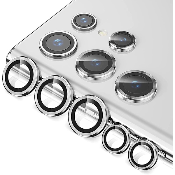 /#/Sølv linsebeskyttelse til Samsung S22 Ultra Clear Camera (enkelt)/#/