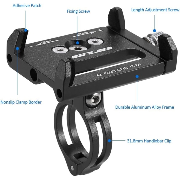 Universal justerbar cykelhållare för GPS-fäste