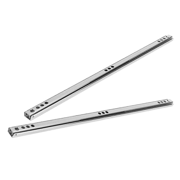 2 st/set 342x17 mm Kallvalsat stål Lådskena Kullagerglid för Skåp Skänk