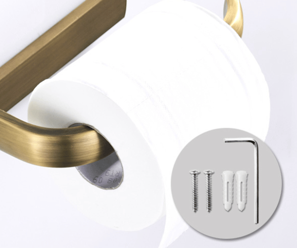 Toiletpapirholder, antik messing A