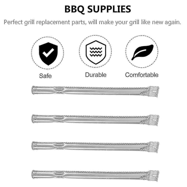 4 stk. Utendørs Gassbrenner Gassgrill Overføringsrør Bbq Venturirør Rustfritt Stål Brennerdel Gassgrill Brennerrør