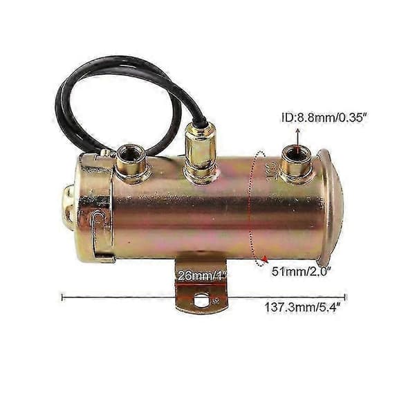 12V Elektrisk Bränslepump Lågtryck Högt Flöde Facet Stil Olja Bensin Etanol 476087e