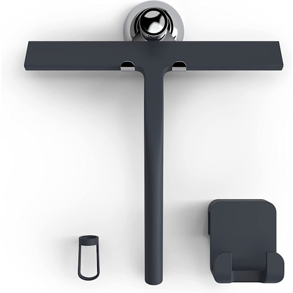 Bruse Squeegee med Sugkopholder - 22,5 cm Sort - Vindue