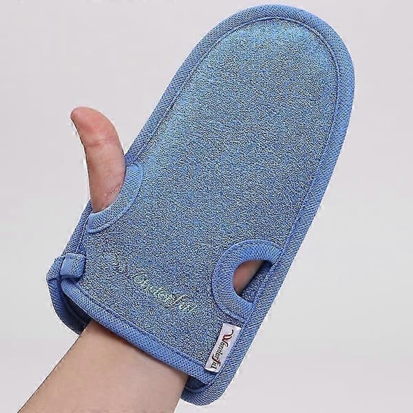 2 st Exfolierande Handskar Kroppsskrubb Exfolierare Rengöringshandskar