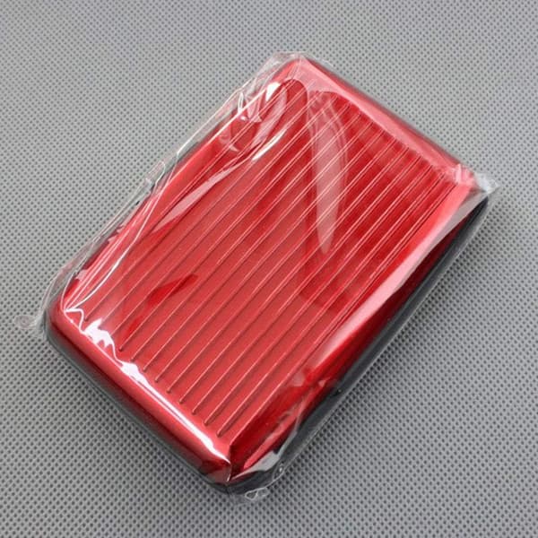 ##/(Red) 2-delat set med ID-kort, kreditkortsfodral, korthållare##/