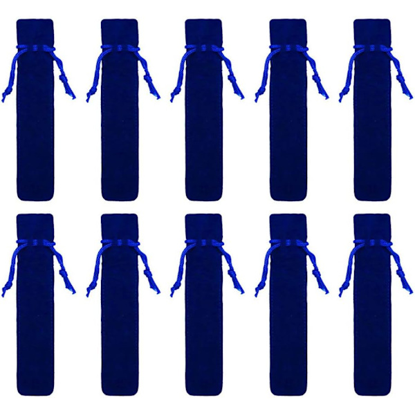 26 st Velvet Pennafodral Dragkedja Pennafodral Skolryggsäck Dragkedja Penna