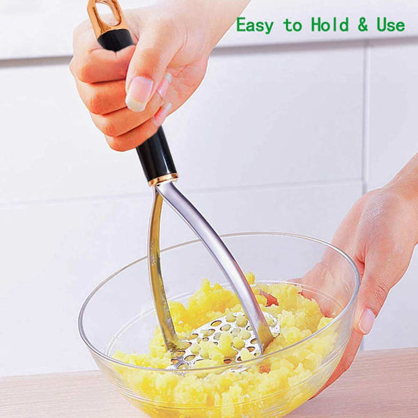 ##/1 Stykke Kartoffelmoser Professionel 304 Rustfrit Stål Kartoffelmoser Grøntsagsmoser Køkken Gadgets og Madlavning##/