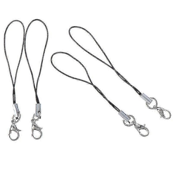 10 st Nyckelband Nyckelring För USB-minne Rem Svart Hfmqv