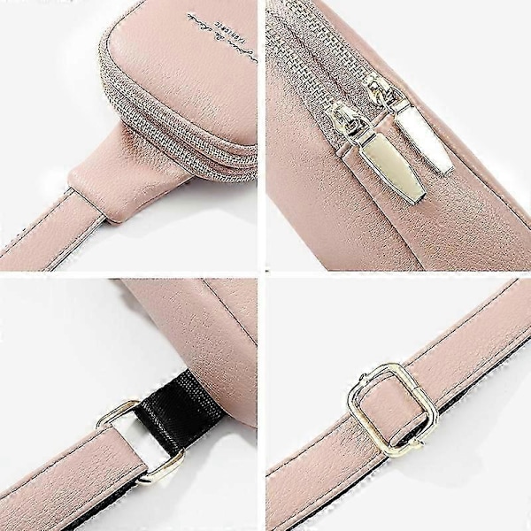 Liten Crossbody Sling Bag Midjeväskor Plånböcker Bröstväska för Kvinnor Män Tonårstjejer