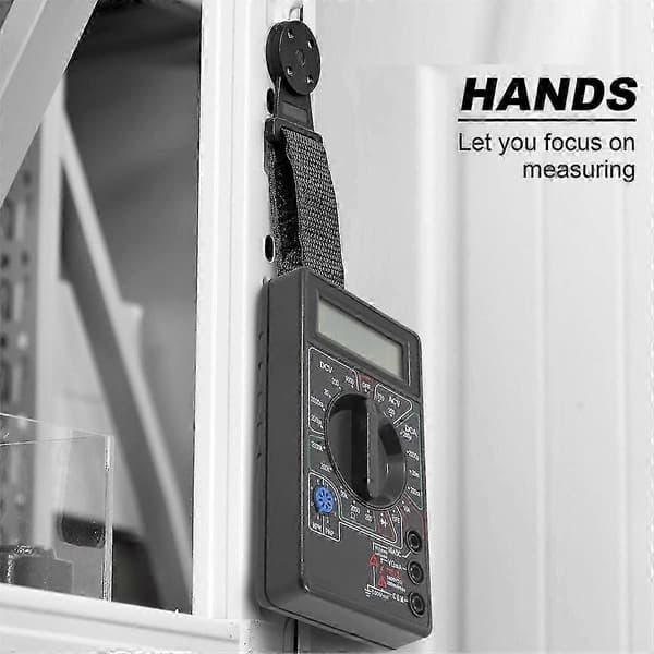2 Delar Magnet Hängare Kit Magnetisk och Hängrem för Multimeter Mätare Hängande Kit Stark Multim
