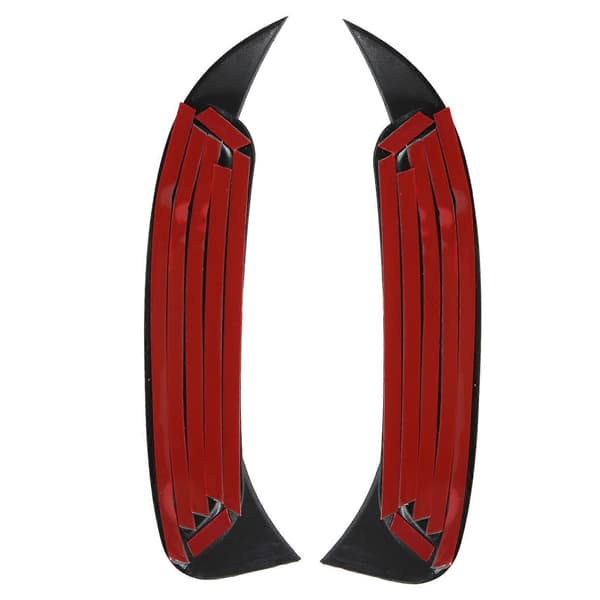 2 stk. blank svart bakre støtfanger spoilerfinner erstatning for Mercedes GLA-klasse X156 GLA200 260 GLA45 AMGLine 20132019