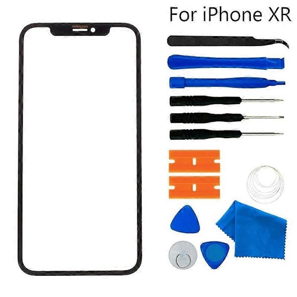 Front Ydre Linse Glas Skærm Udskiftning Reparationsværktøjssæt Kompatibelt iPhone 12 Pro Max for iPhone XR