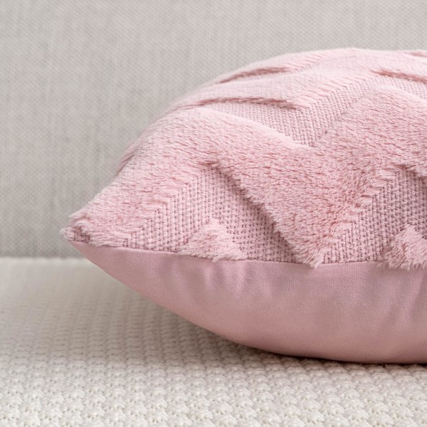 2 kpl Faux Wool ja Velvet tyynynpäälliset, Pehmeä ja Luksus