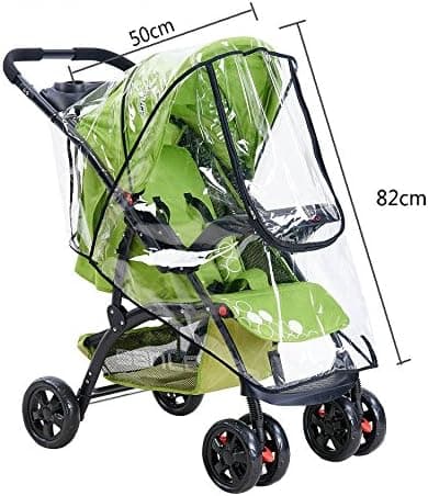 Regnskydd för barnvagn - Universellt vattentätt dammskydd, anti-UV regn- och vindskydd för barnvagn