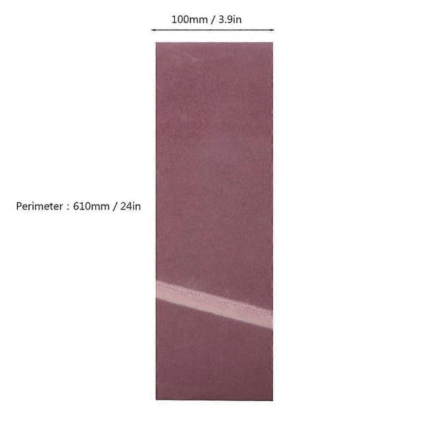 10 stk. 610x100 mm slibebånd aluminiumoxid slibebånd til træmøbler hardware (40#)