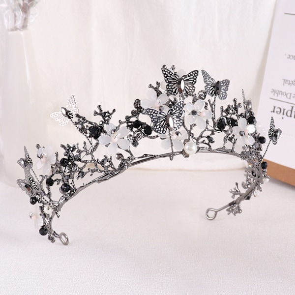 ##/Sort Brude Tiara Krone Legering##/