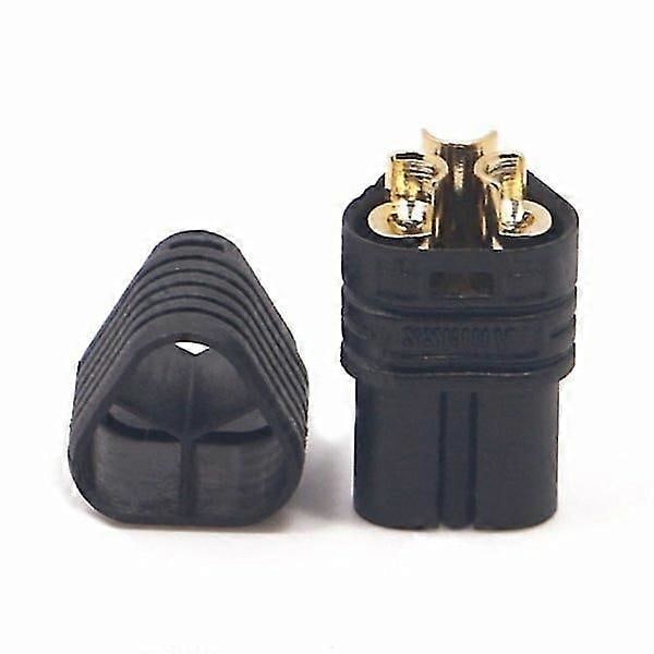 Amass MT60 Trehulls Pluggkontakt Svart Hann & Hunn 1 Par