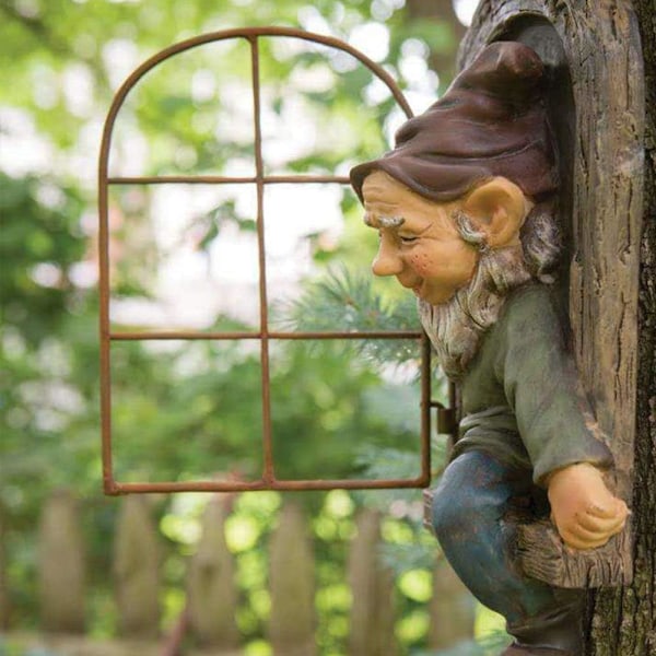 ##/Tomte Staty Utomhus Trädgårdsfägring, Lättja G##/