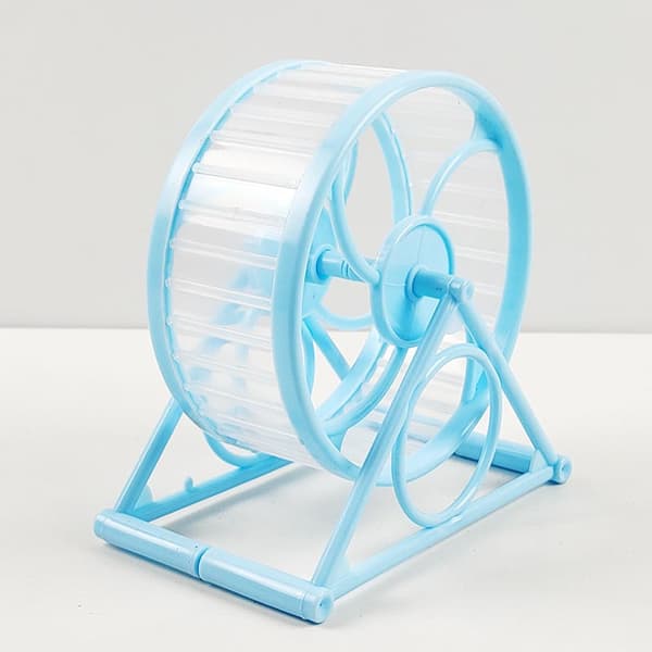 ##/Blå plast hamsterhjul 1 stycke plast##/