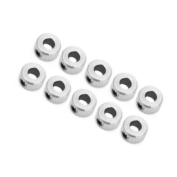 10 st Skaftkrage Elektropläterad Ferronickel Skaftlås Kragring 5,1 mm