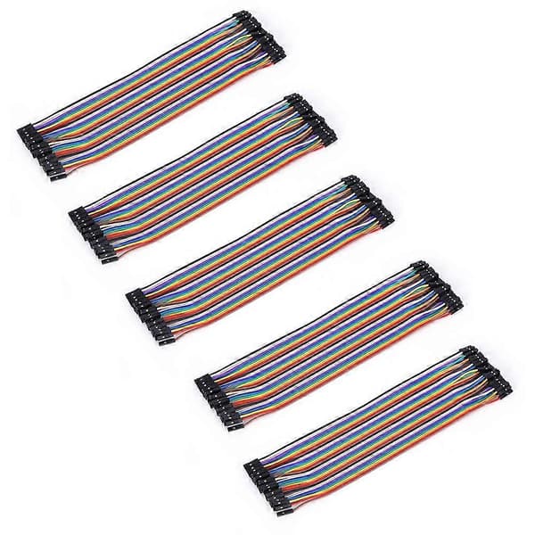 10 st Kopplingskablar Hona-Hona Plastledning Kabel 2.54mm Elektroniska Komponenter 20cm