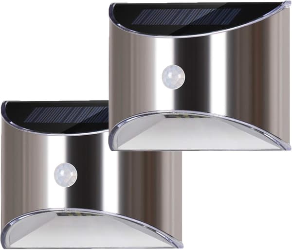 Solcelle LED Vægskinne til Have, Terrasse, Indkørsel, Hegn, Trappe