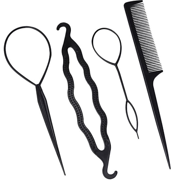 ##/11-delad hårtillbehörssats för flätor, inklusive Topsy Tail-verktyg, franska centipede-flätor##/
