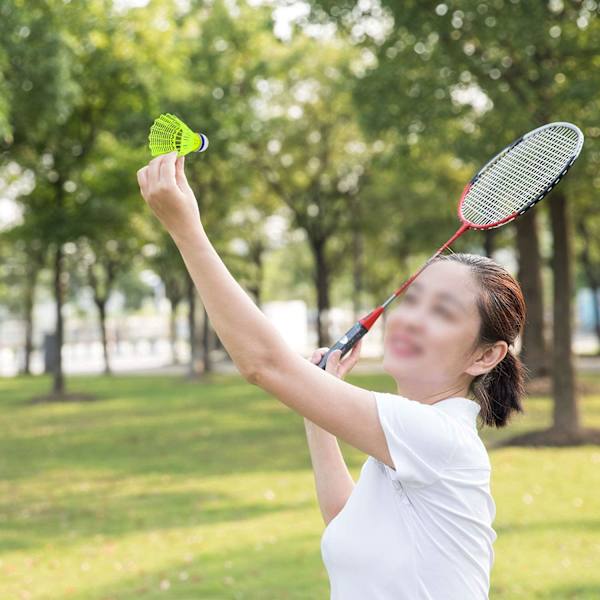 12 st hållbara nylon badmintonfjädrar för inomhus och utomhus