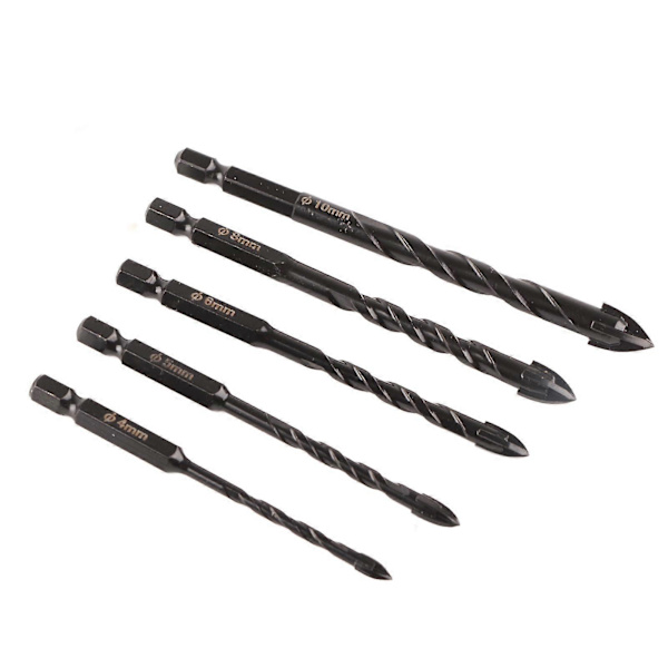 Borrsats Väg Striangulära Borr 4MM 5MM 6MM 8MM 10MM Heminredningstillbehör