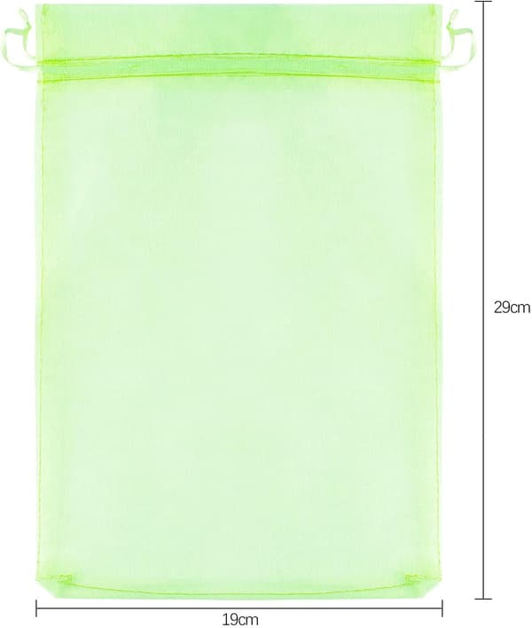 Grøn - 30 x 20 cm, 100 frugtbeskyttelsesposer Netposer til druer