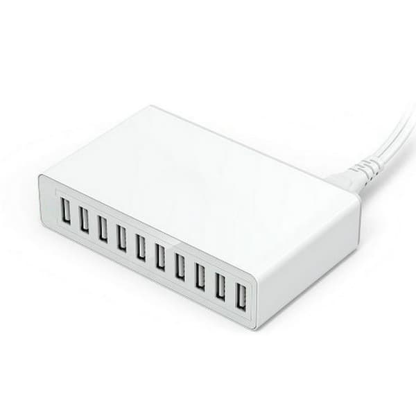 Desktop USB-ladestation 60W 1 stk Sort 10 Bærbar Rejse Hjem Hu