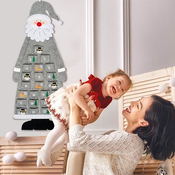 Filt Julekalender 2021, 1,14m Vegg Julekalender