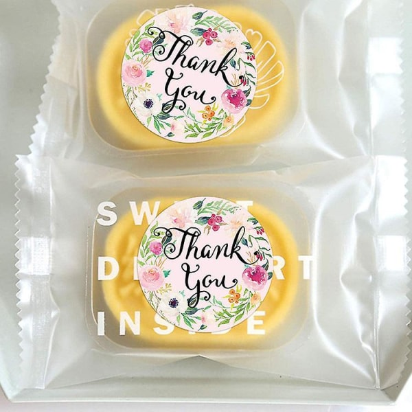 3X500 stk. julemærker rulle?etiketter blomst tak tak bagning cookies dessert bryllup varer&