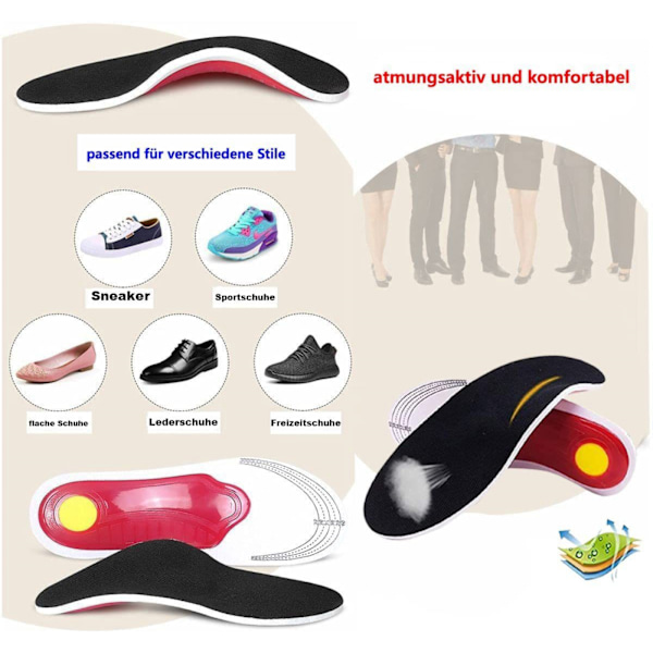 ##/Sulor 3D inlägg för bågstöd och plattfotskorrigering L##/