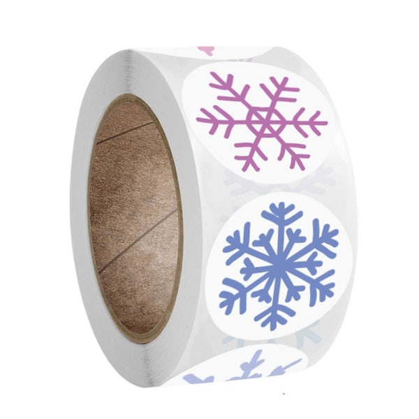 Snefnug Glædelig Jul Stickers Slikpose Konvolutter Forseglings Etiket Sticker Julegaver Æske Dekorationer qy757-100stk
